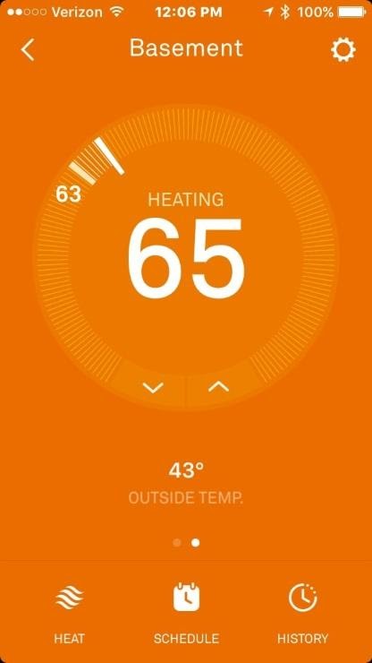 Smart Home Google Nest Thermostat App